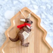Christmas Ornament | Felt Kangaroo with Joey Christmas Ornament | Felt Kangaroo with Joey